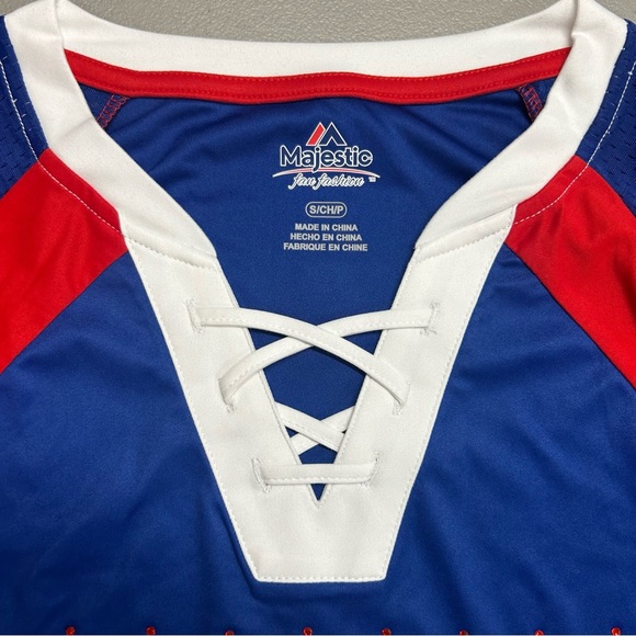 Women's Majestic Draft Me New York GIANTS NFL Top Shirt S M L 2X 3X 4X BLING - Picture 5 of 10